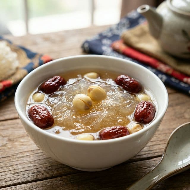 Cách Chưng Yến Táo Đỏ Hạt Sen Thơm Ngon Bổ Dưỡng