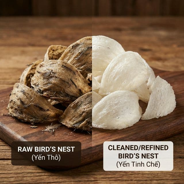 Nên Mua Yến Thô Hay Yến Tinh Chế? So Sánh Chi Tiết